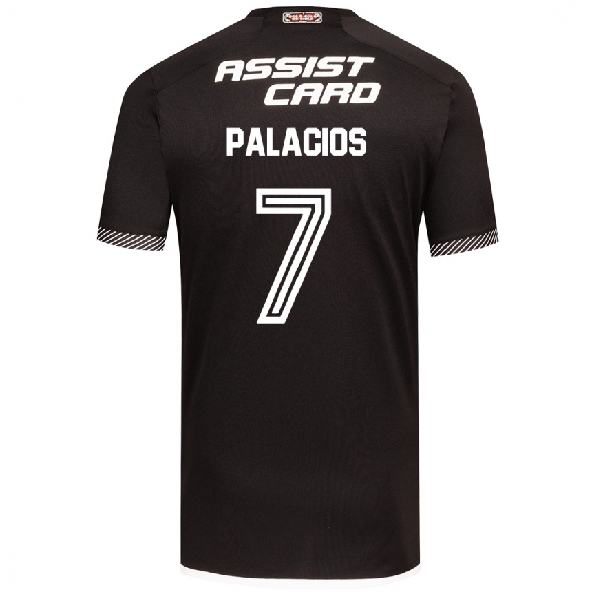 Vyrai Carlos Palacios #7 Juoda Balta Išvykos Marškinėliai 2024/25 T-Shirt