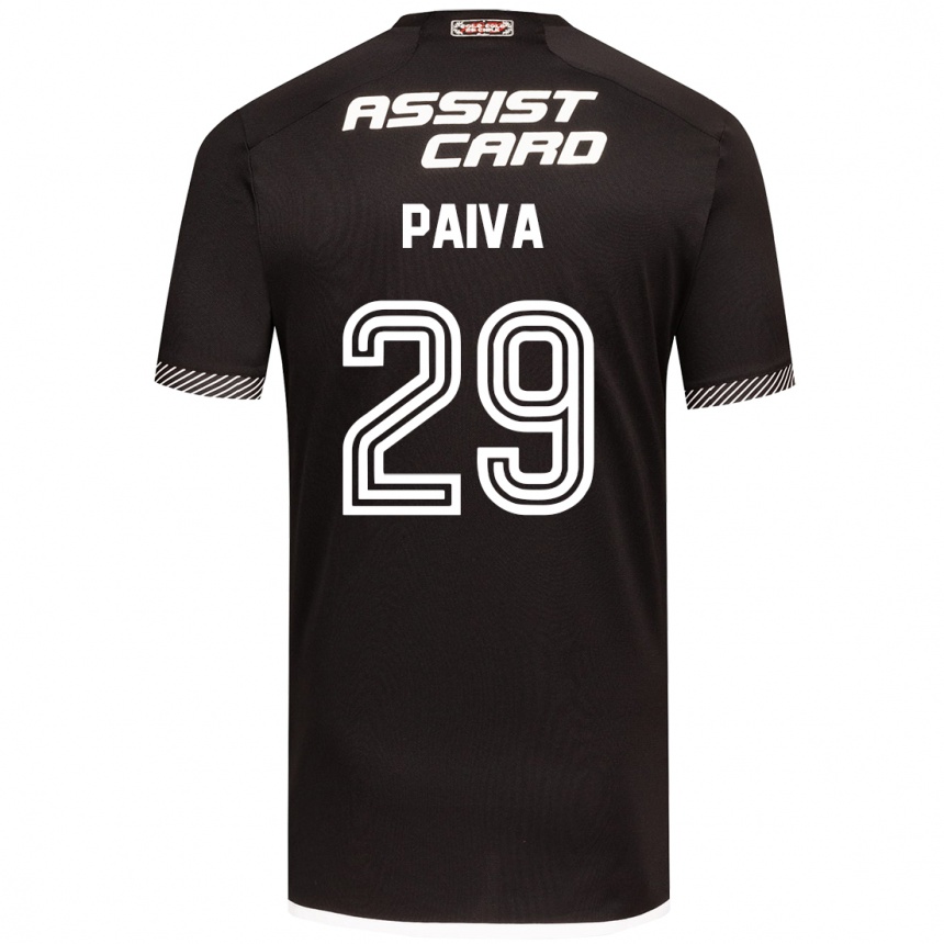 Vyrai Guillermo Paiva #29 Juoda Balta Išvykos Marškinėliai 2024/25 T-Shirt