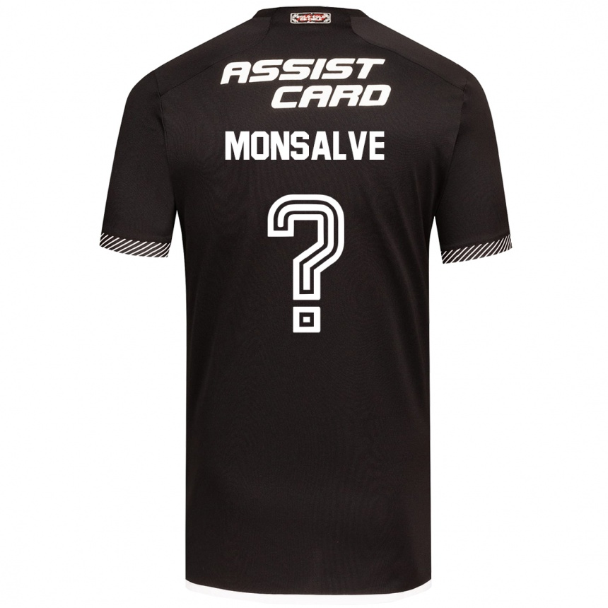 Vyrai Gaspar Monsalve #0 Juoda Balta Išvykos Marškinėliai 2024/25 T-Shirt