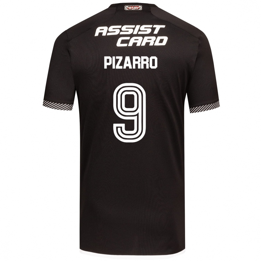 Vyrai Damián Pizarro #9 Juoda Balta Išvykos Marškinėliai 2024/25 T-Shirt