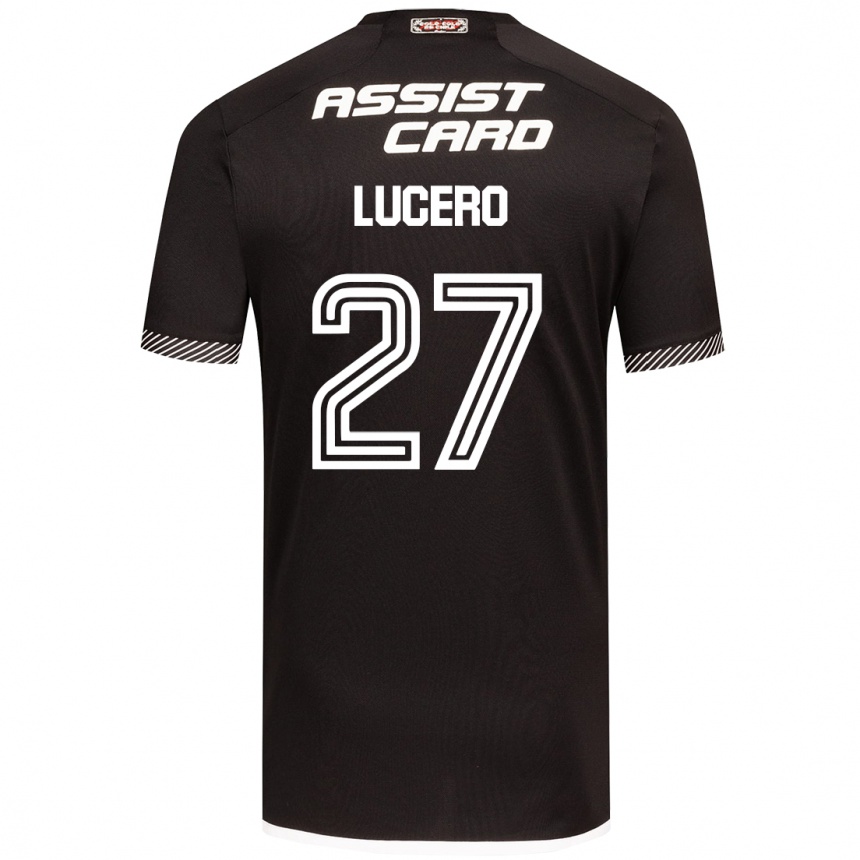 Vyrai Valentina Lucero #27 Juoda Balta Išvykos Marškinėliai 2024/25 T-Shirt