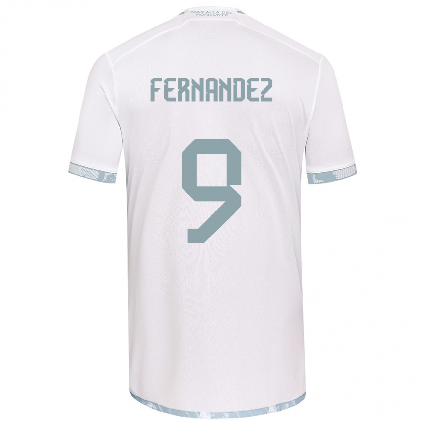 Vyrai Leandro Fernández #9 Balta Pilka Išvykos Marškinėliai 2024/25 T-Shirt