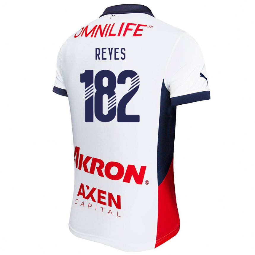 Vyrai Mauricio Reyes #182 Balta Raudona Mėlyna Išvykos Marškinėliai 2024/25 T-Shirt