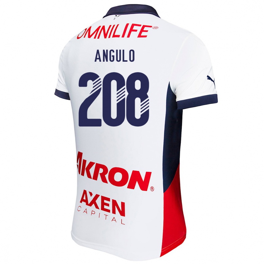 Vyrai Ismael Angulo #208 Balta Raudona Mėlyna Išvykos Marškinėliai 2024/25 T-Shirt