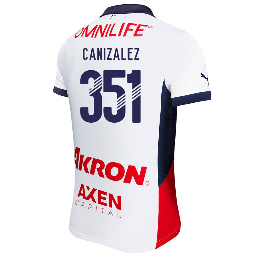 Vyrai Djorkaeff Canizalez #351 Balta Raudona Mėlyna Išvykos Marškinėliai 2024/25 T-Shirt