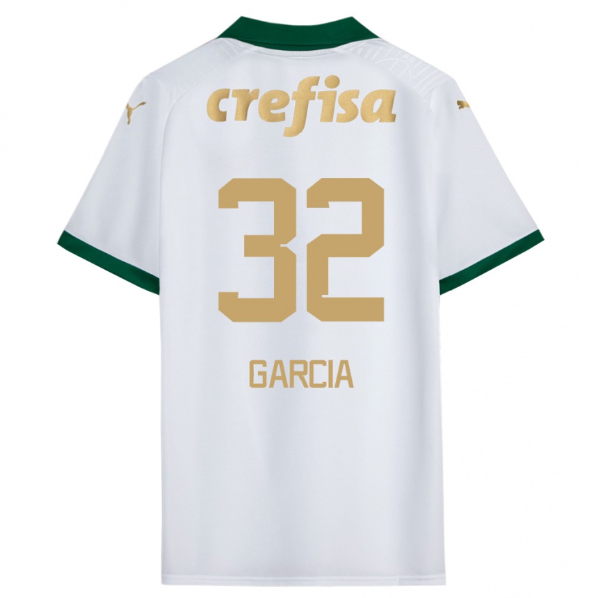 Vyrai Garcia #32 Balta Žalia Išvykos Marškinėliai 2024/25 T-Shirt