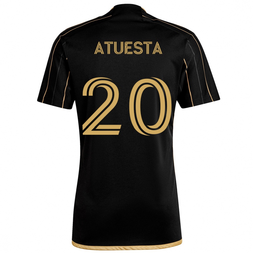 Moteriškas Eduard Atuesta #20 Juodas Auksas Namų Marškinėliai 2024/25 T-Shirt