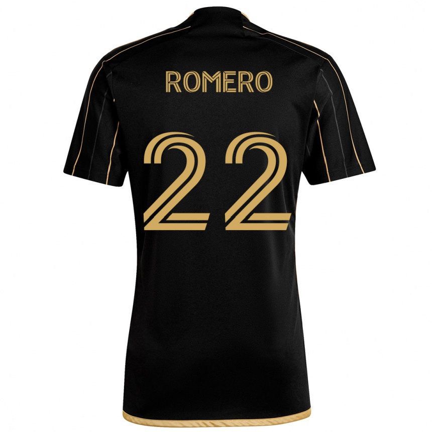 Moteriškas Abraham Romero #22 Juodas Auksas Namų Marškinėliai 2024/25 T-Shirt