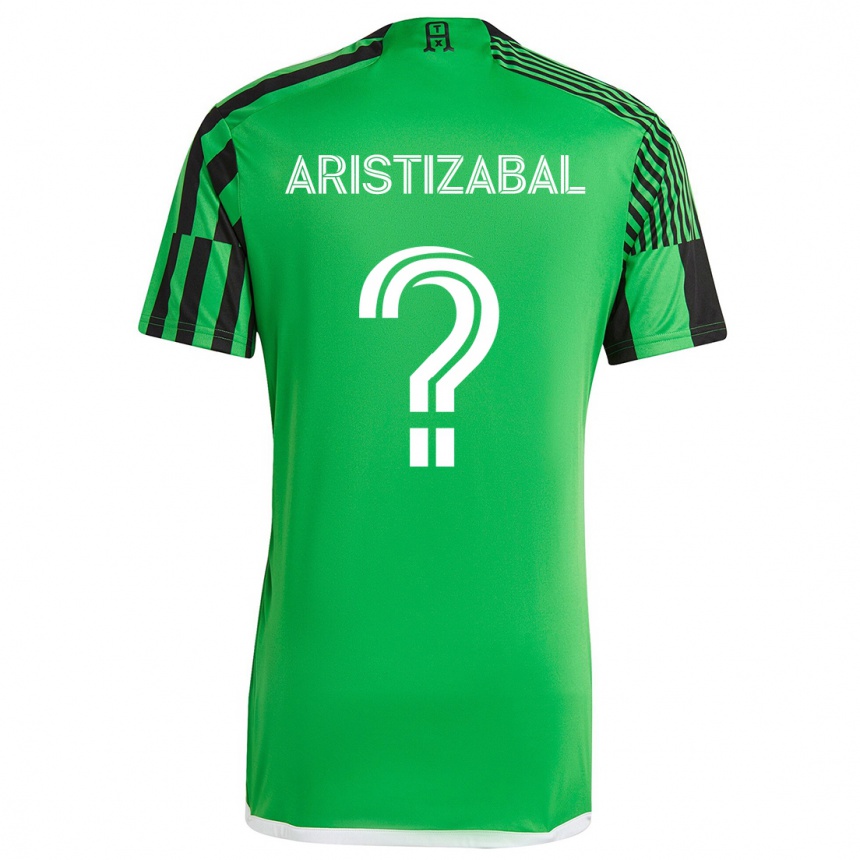 Moteriškas Nicolas Aristizabal #0 Žalia Juoda Namų Marškinėliai 2024/25 T-Shirt