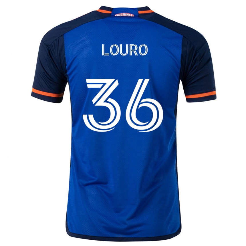 Moteriškas Evan Louro #36 Mėlyna Balta Namų Marškinėliai 2024/25 T-Shirt