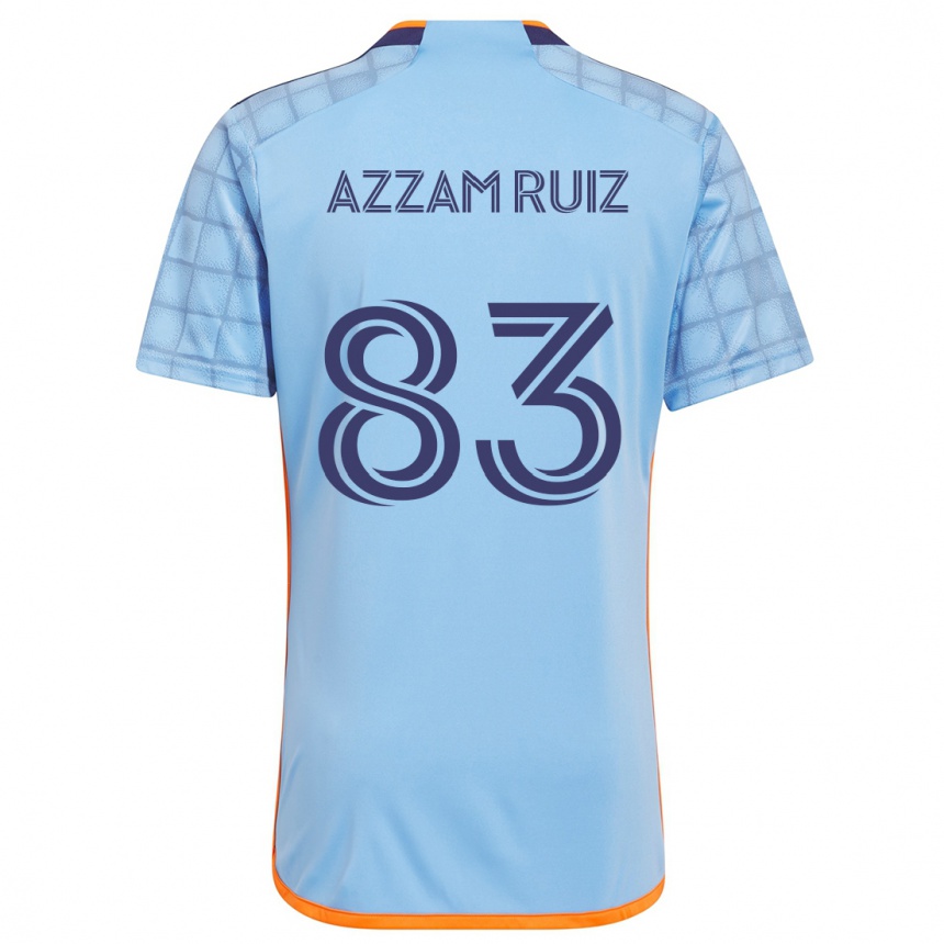 Moteriškas Camil Azzam Ruiz #83 Mėlyna Oranžinė Namų Marškinėliai 2024/25 T-Shirt