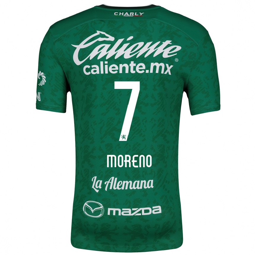 Moteriškas Iván Moreno #7 Žalia Balta Namų Marškinėliai 2024/25 T-Shirt