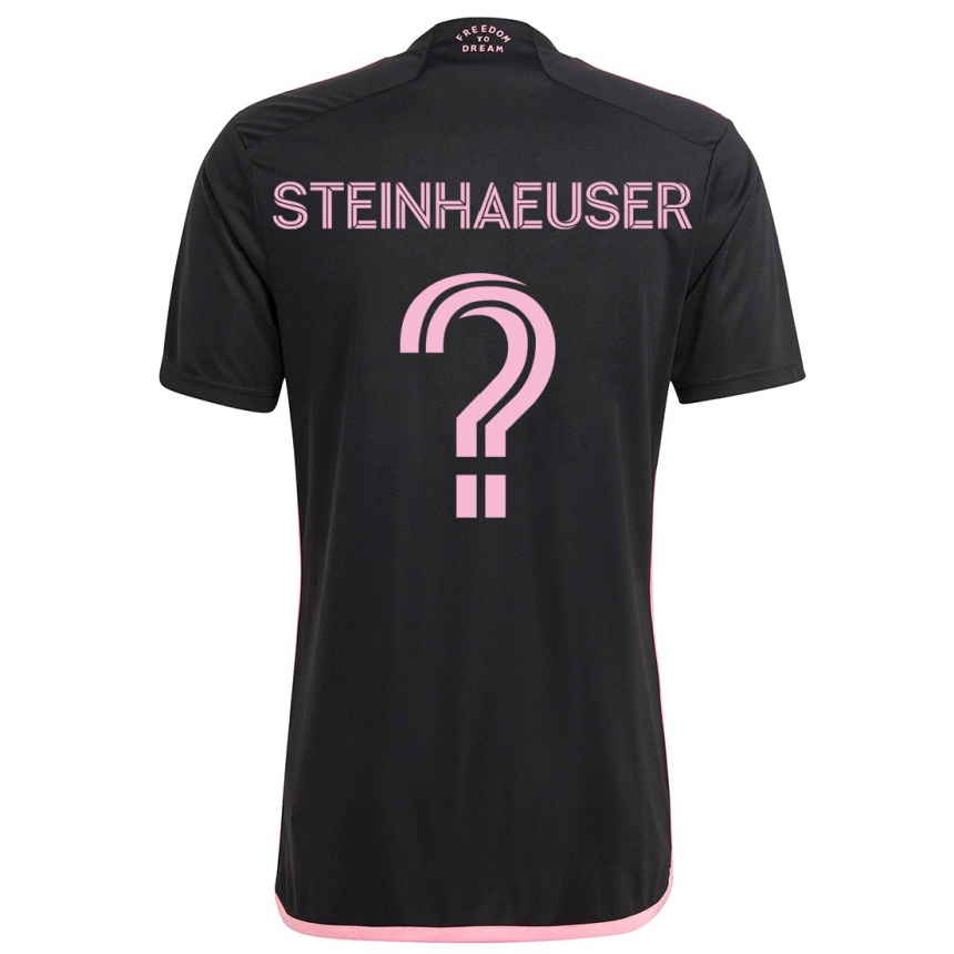 Moteriškas Marcus Steinhaeuser #0 Juoda Išvykos Marškinėliai 2024/25 T-Shirt