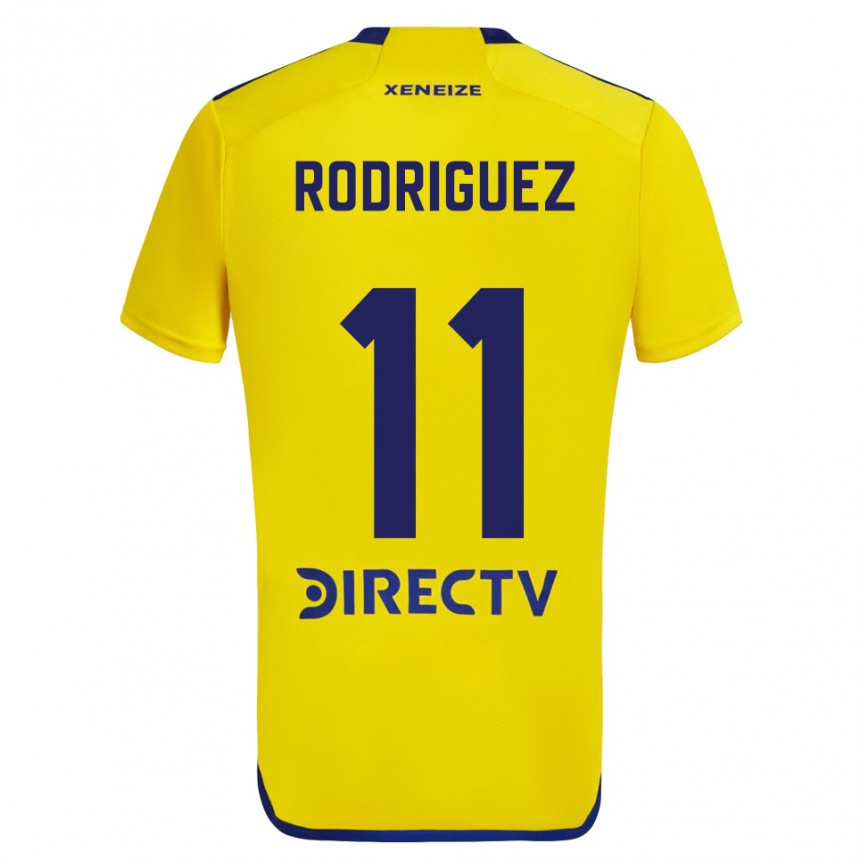 Moteriškas Yamila Rodriguez #11 Geltona Mėlyna Išvykos Marškinėliai 2024/25 T-Shirt