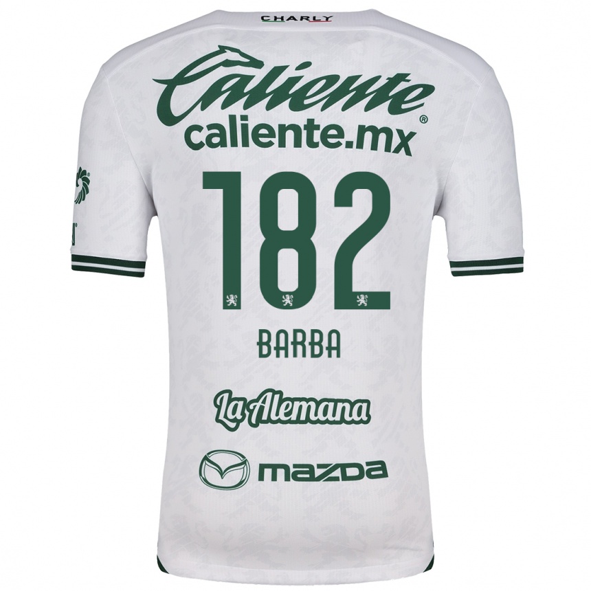 Moteriškas Austin Barba #182 Balta Žalia Išvykos Marškinėliai 2024/25 T-Shirt