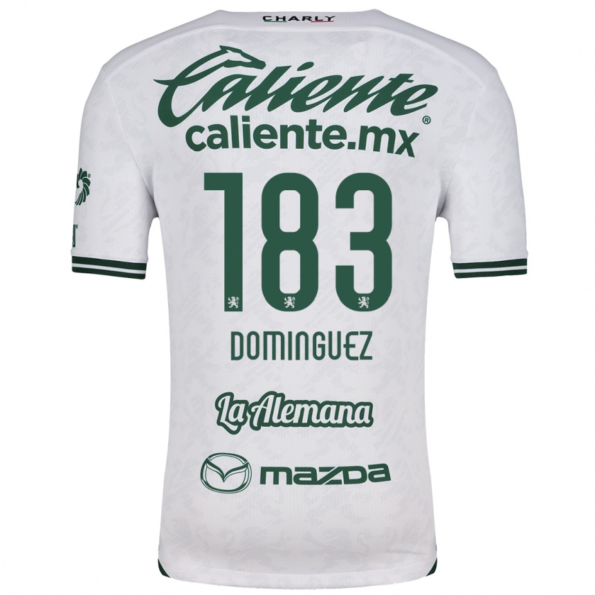 Moteriškas Jesús Domínguez #183 Balta Žalia Išvykos Marškinėliai 2024/25 T-Shirt