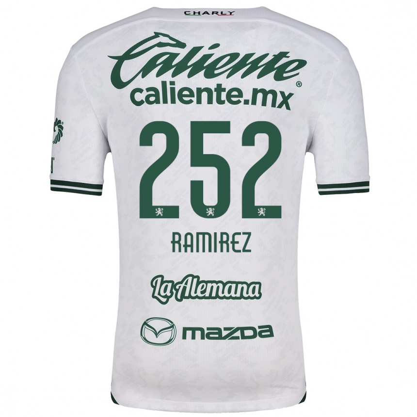 Moteriškas Luis Ramírez #252 Balta Žalia Išvykos Marškinėliai 2024/25 T-Shirt