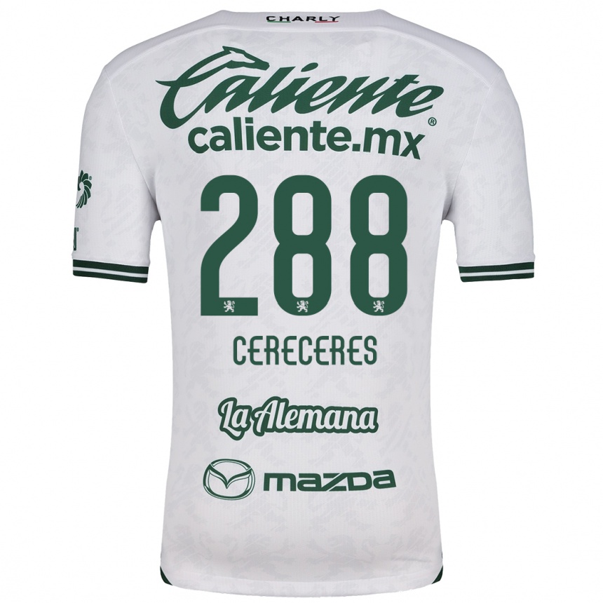 Moteriškas Thomas Cereceres #288 Balta Žalia Išvykos Marškinėliai 2024/25 T-Shirt