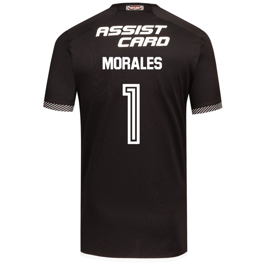 Moteriškas Benjamin Morales #1 Juoda Balta Išvykos Marškinėliai 2024/25 T-Shirt