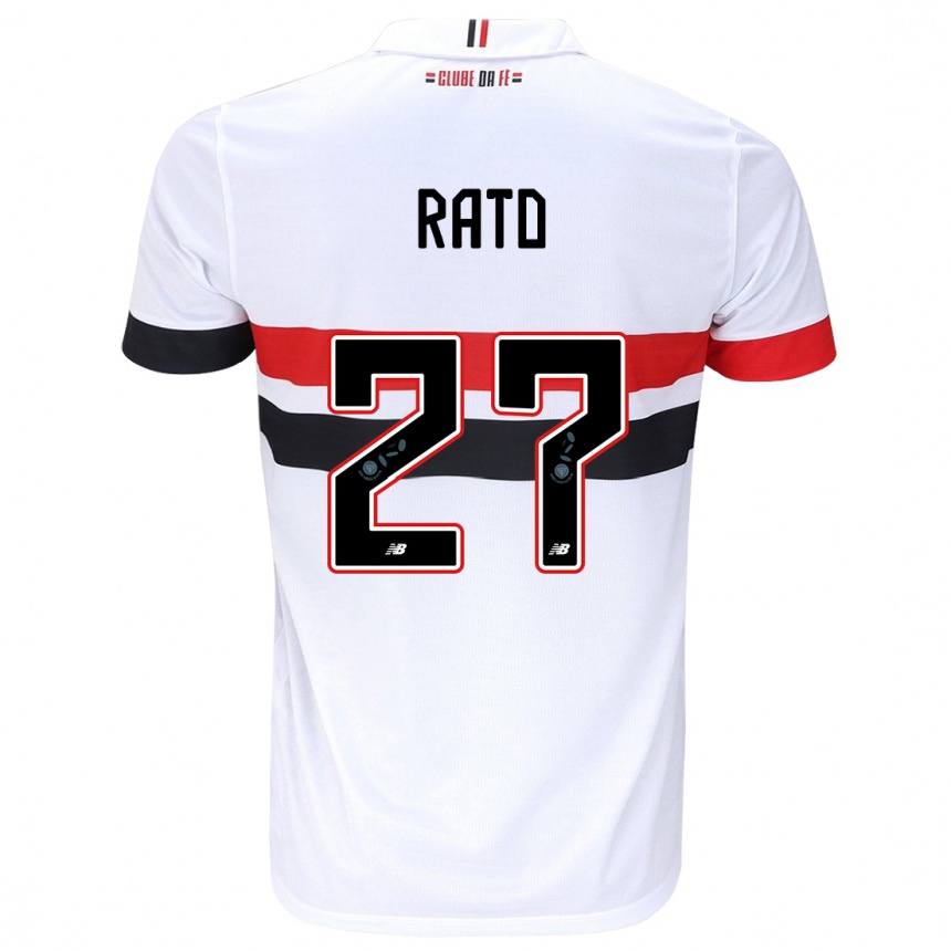 Vaikiškas Wellington Rato #27 Balta Raudona Juoda Namų Marškinėliai 2024/25 T-Shirt