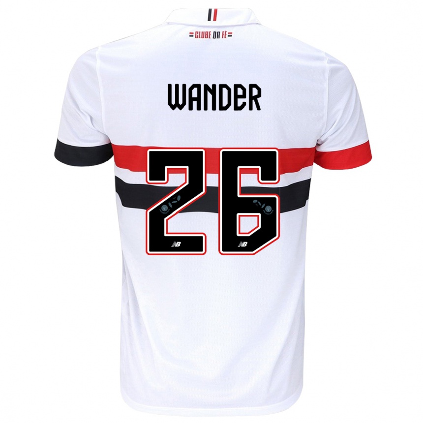 Vaikiškas Talles Wander #26 Balta Raudona Juoda Namų Marškinėliai 2024/25 T-Shirt