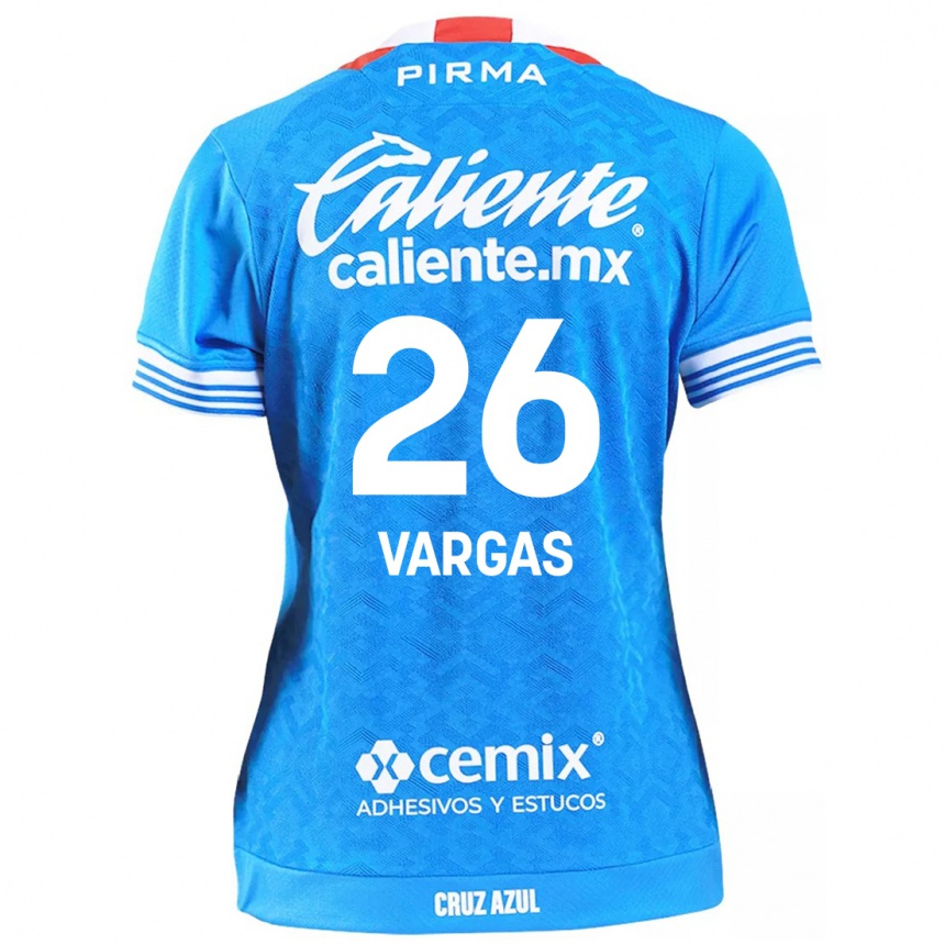 Vaikiškas Carlos Vargas #26 Dangaus Mėlynumo Namų Marškinėliai 2024/25 T-Shirt