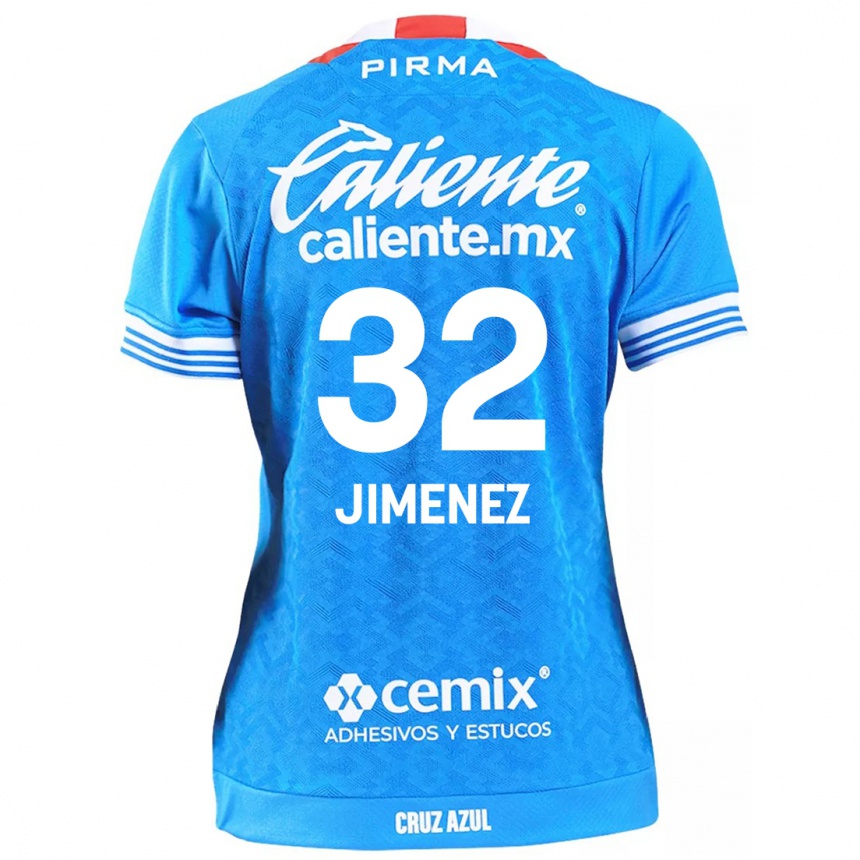 Vaikiškas Cristian Jiménez #32 Dangaus Mėlynumo Namų Marškinėliai 2024/25 T-Shirt