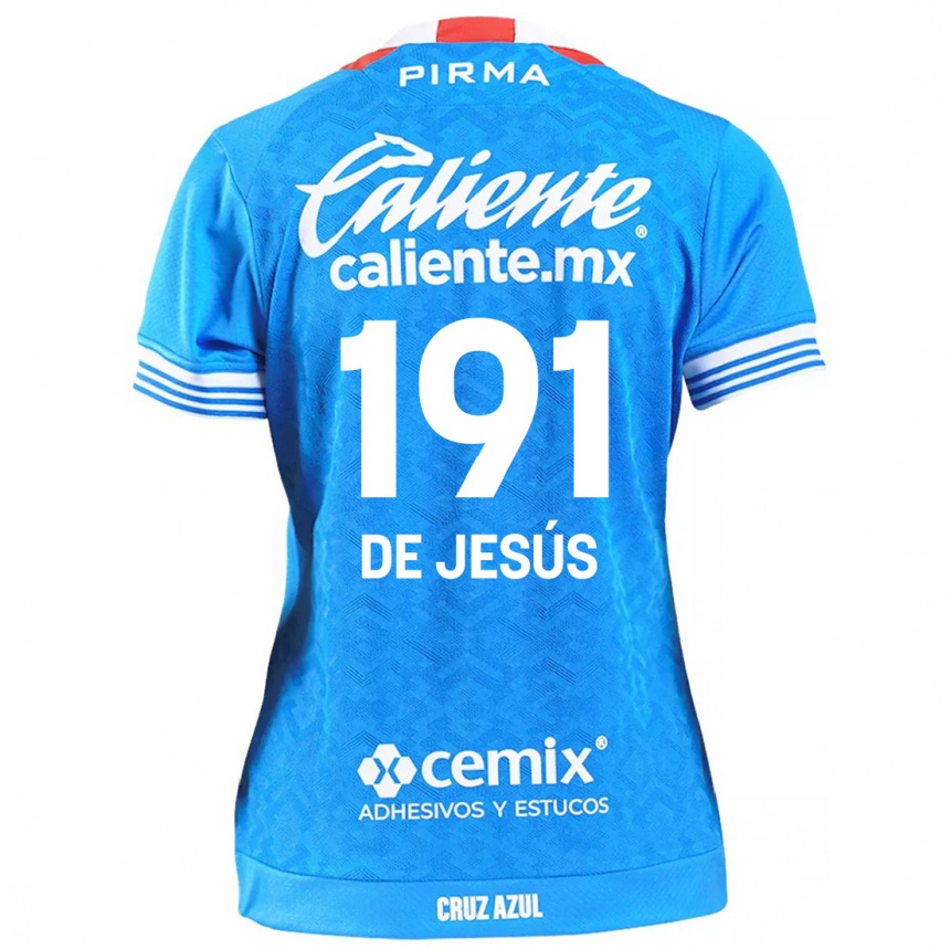 Vaikiškas Luis De Jesús #191 Dangaus Mėlynumo Namų Marškinėliai 2024/25 T-Shirt