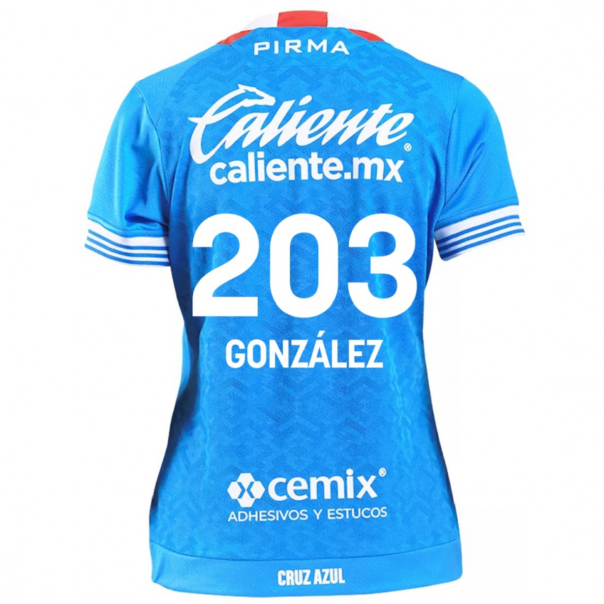 Vaikiškas Rogelio González #203 Dangaus Mėlynumo Namų Marškinėliai 2024/25 T-Shirt