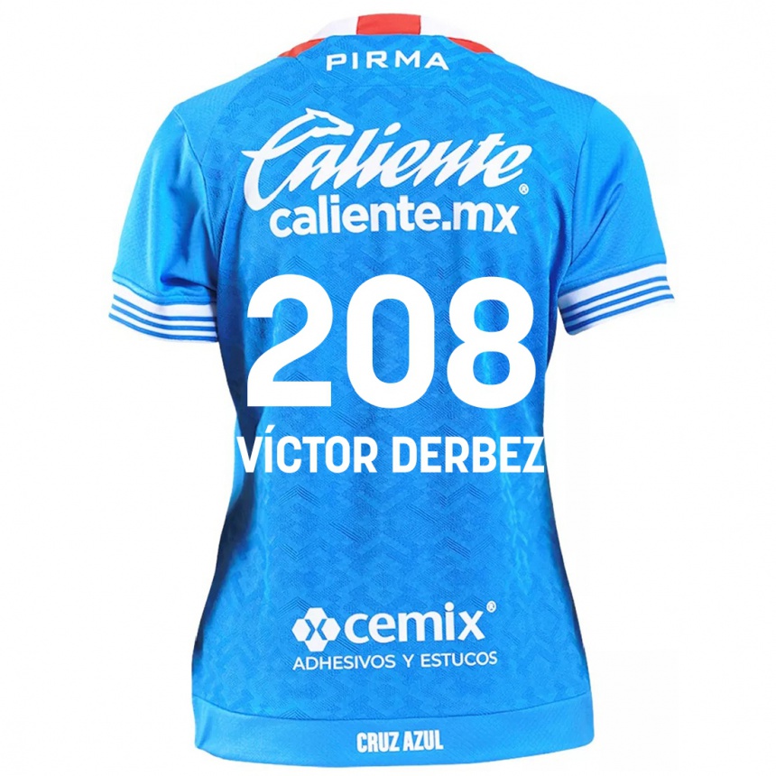 Vaikiškas Louis Víctor Derbez #208 Dangaus Mėlynumo Namų Marškinėliai 2024/25 T-Shirt