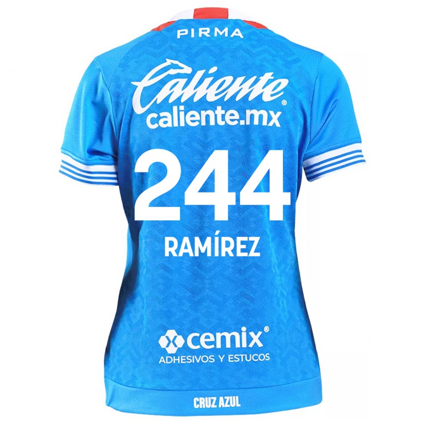 Vaikiškas Nicolás Ramírez #244 Dangaus Mėlynumo Namų Marškinėliai 2024/25 T-Shirt