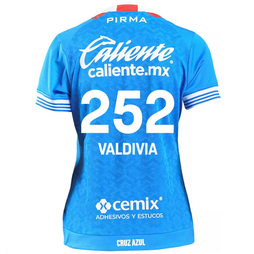 Vaikiškas Christian Valdivia #252 Dangaus Mėlynumo Namų Marškinėliai 2024/25 T-Shirt