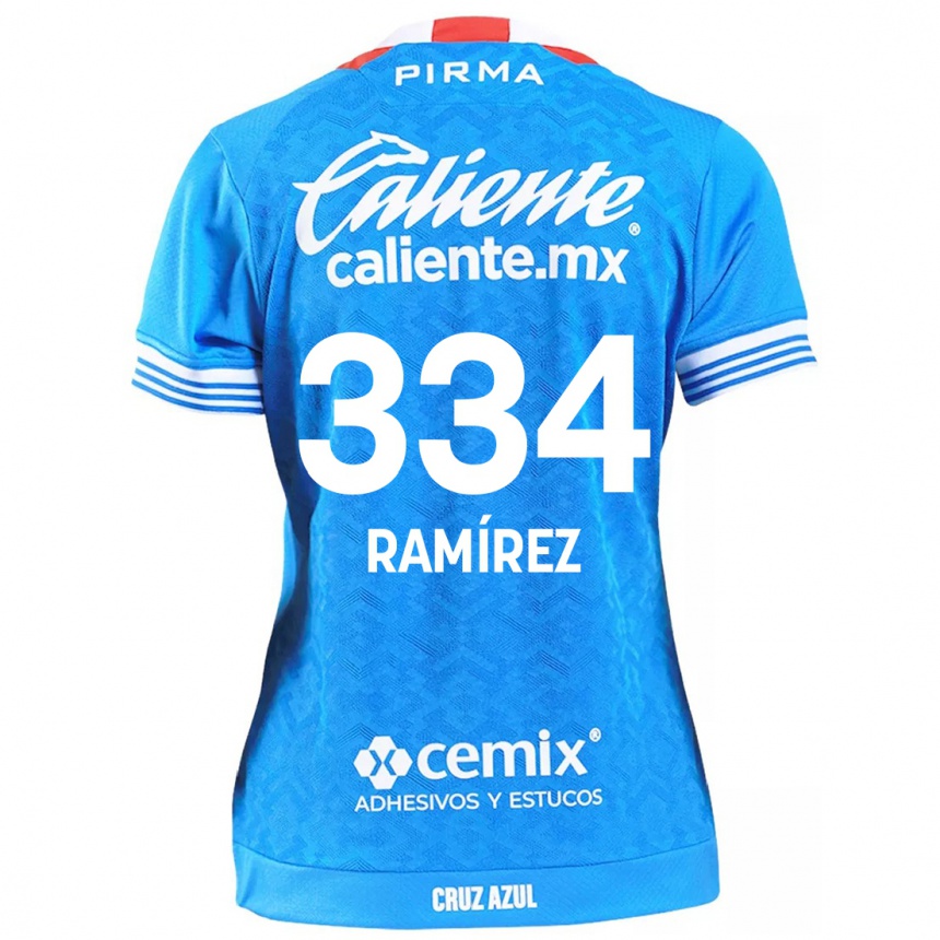 Vaikiškas Mauricio Ramírez #334 Dangaus Mėlynumo Namų Marškinėliai 2024/25 T-Shirt