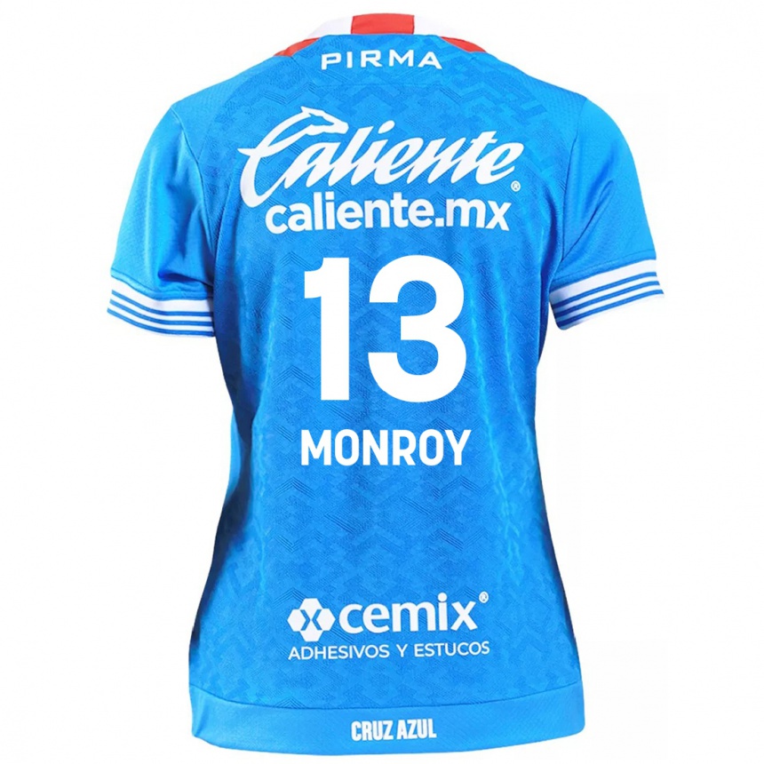 Vaikiškas Daniela Monroy #13 Dangaus Mėlynumo Namų Marškinėliai 2024/25 T-Shirt