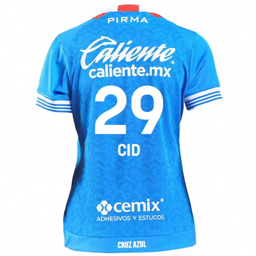 Vaikiškas Claudia Cid #29 Dangaus Mėlynumo Namų Marškinėliai 2024/25 T-Shirt