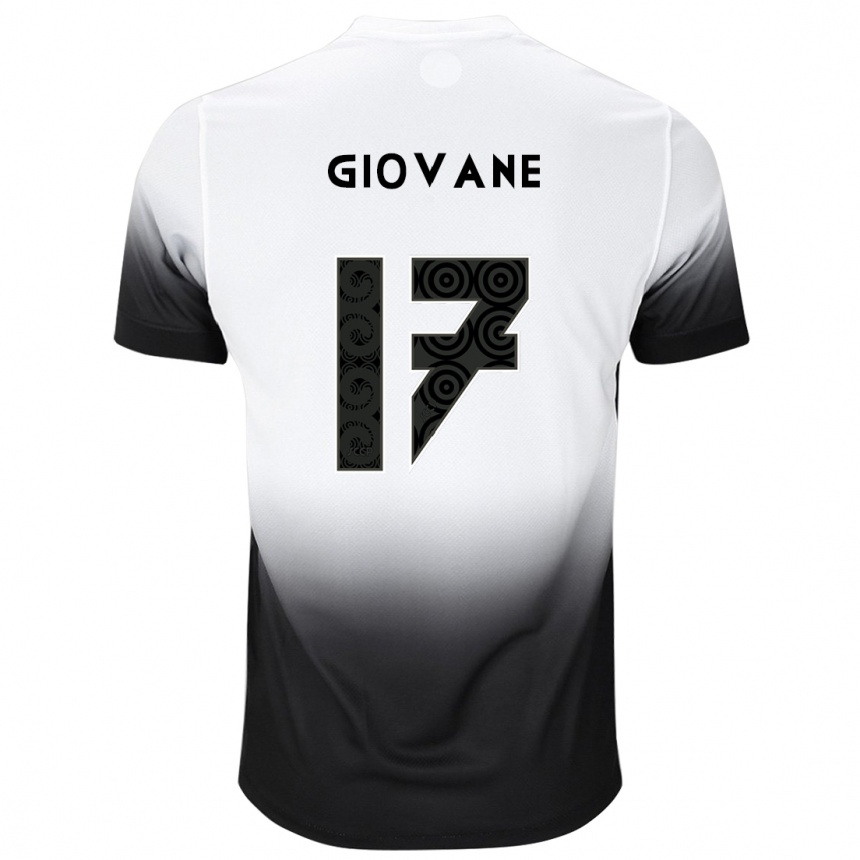 Vaikiškas Giovane #17 Balta Juoda Namų Marškinėliai 2024/25 T-Shirt