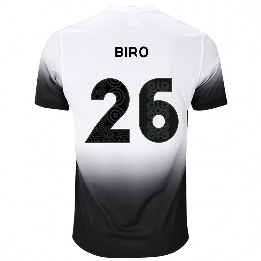 Vaikiškas Biro #26 Balta Juoda Namų Marškinėliai 2024/25 T-Shirt