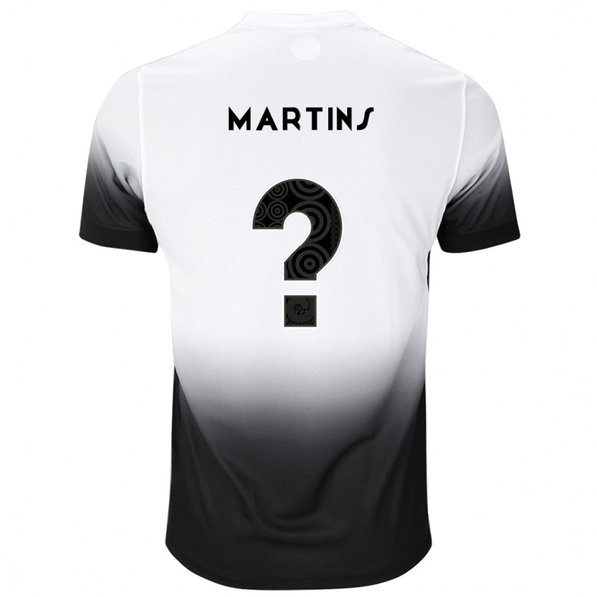 Vaikiškas Guilherme Martins #0 Balta Juoda Namų Marškinėliai 2024/25 T-Shirt