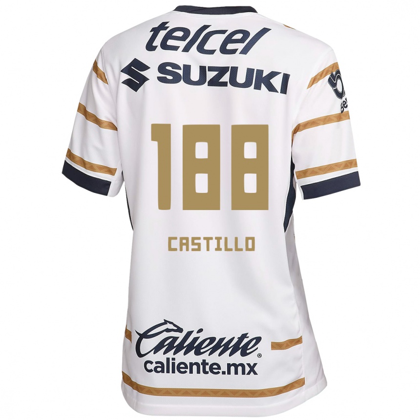 Vaikiškas Christian Castillo #188 Baltasis Obsidianas Namų Marškinėliai 2024/25 T-Shirt