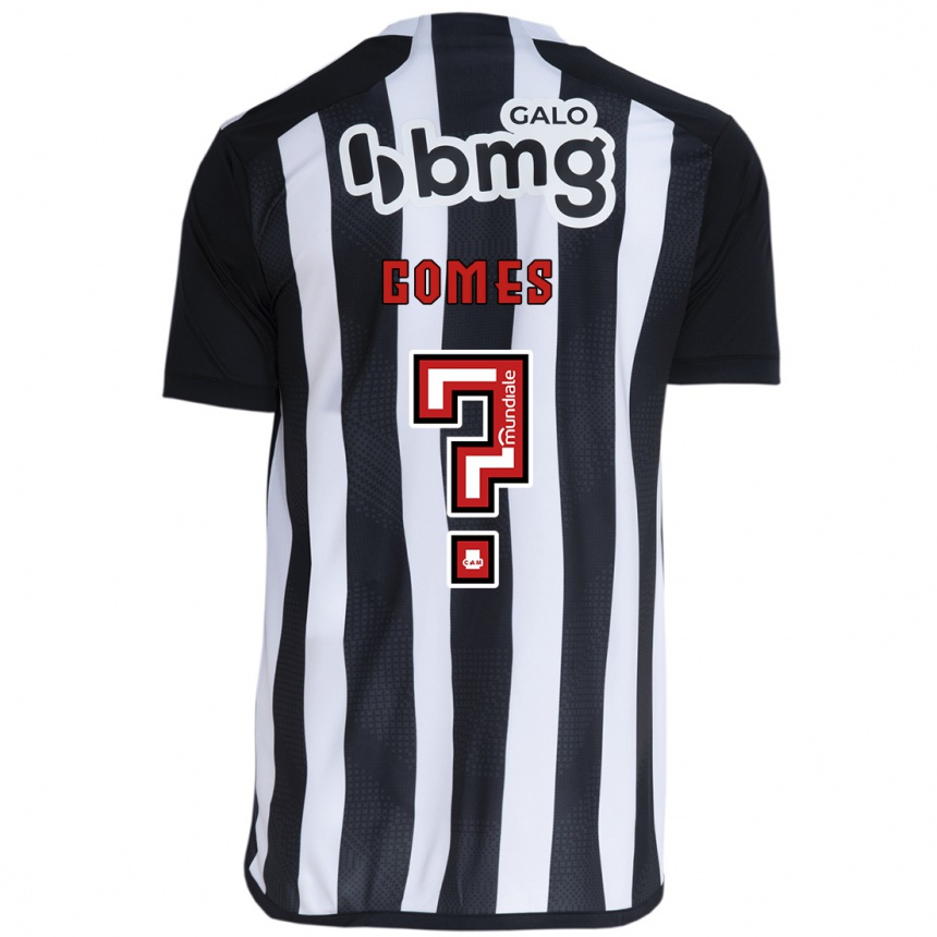 Vaikiškas Fábio Gomes #0 Balta Juoda Namų Marškinėliai 2024/25 T-Shirt