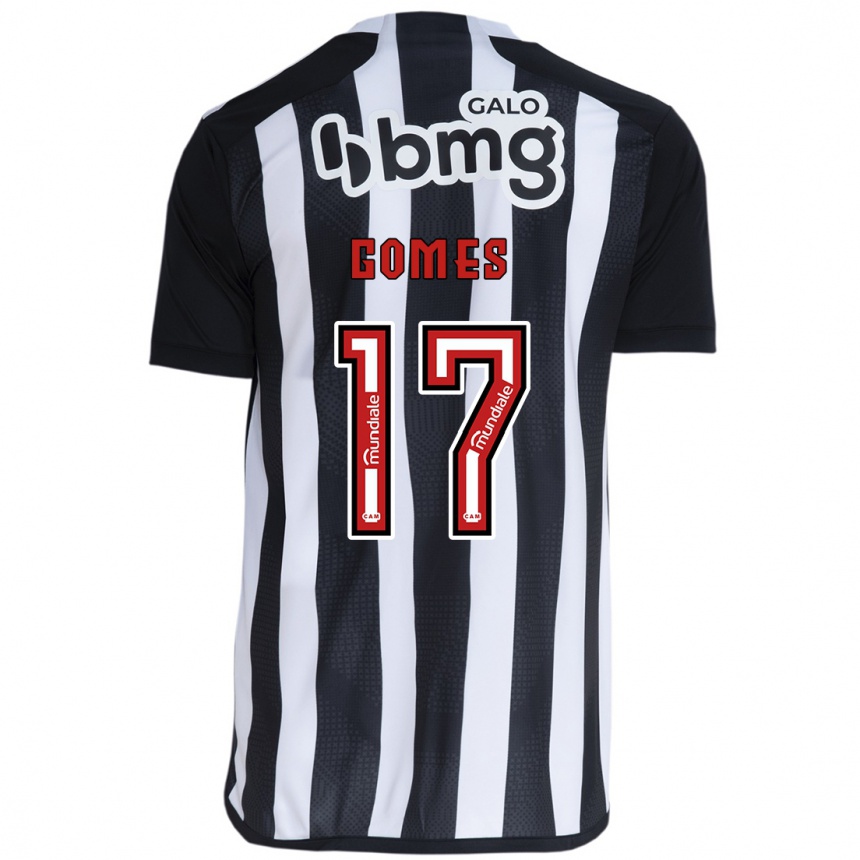 Vaikiškas Igor Gomes #17 Balta Juoda Namų Marškinėliai 2024/25 T-Shirt