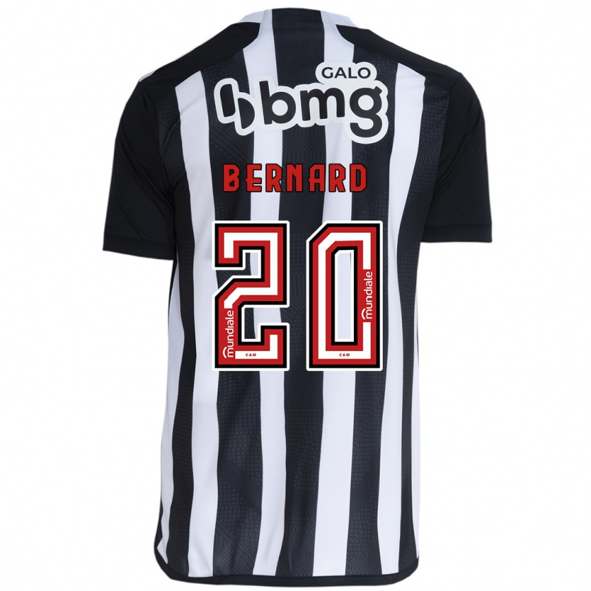 Vaikiškas Bernard #20 Balta Juoda Namų Marškinėliai 2024/25 T-Shirt