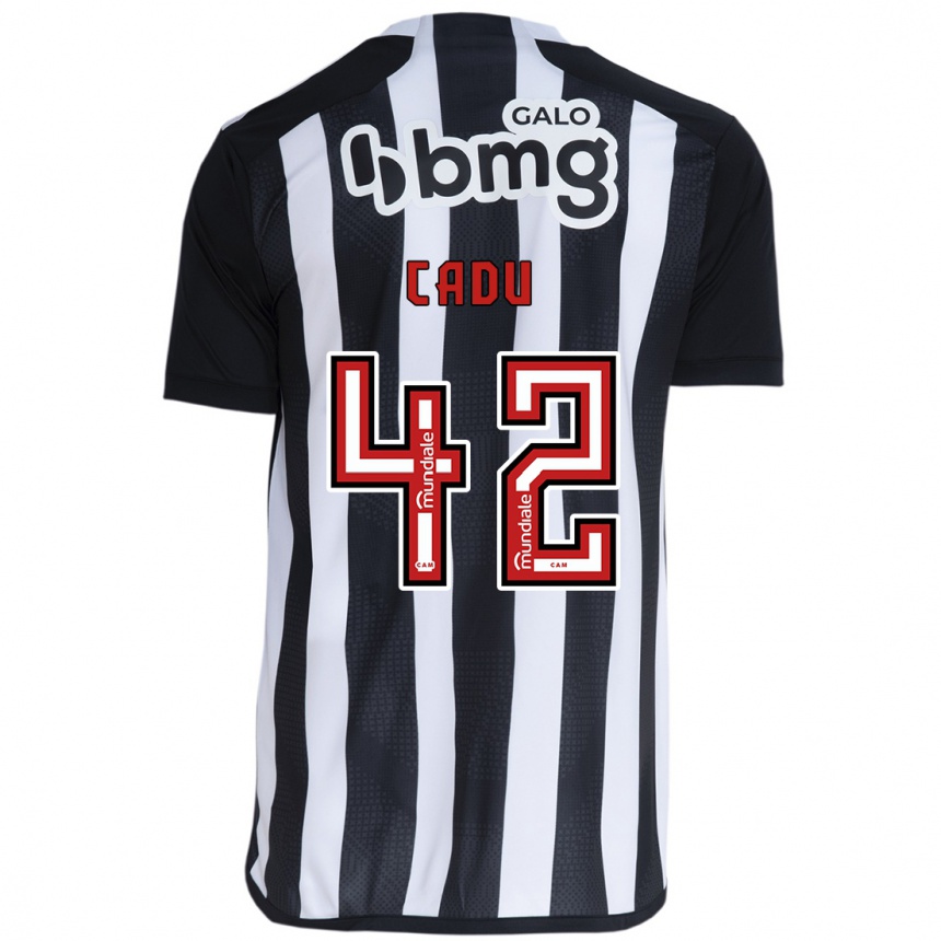 Vaikiškas Cadu #42 Balta Juoda Namų Marškinėliai 2024/25 T-Shirt