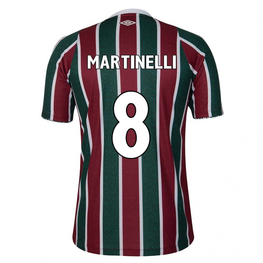 Vaikiškas Martinelli #8 Žalia Kaštoninė Balta Namų Marškinėliai 2024/25 T-Shirt