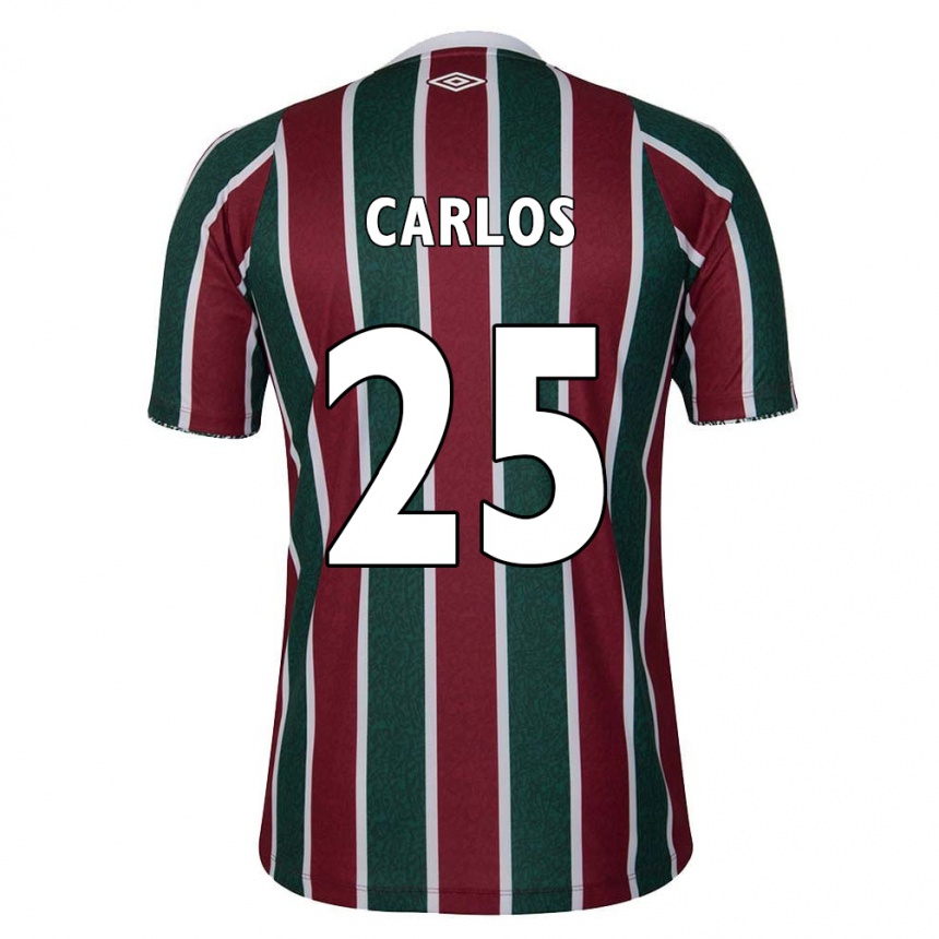 Vaikiškas Antônio Carlos #25 Žalia Kaštoninė Balta Namų Marškinėliai 2024/25 T-Shirt