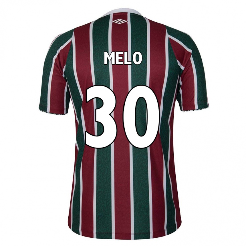 Vaikiškas Felipe Melo #30 Žalia Kaštoninė Balta Namų Marškinėliai 2024/25 T-Shirt