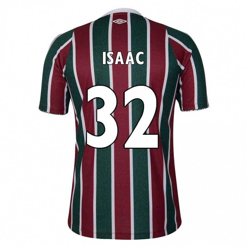 Vaikiškas Isaac #32 Žalia Kaštoninė Balta Namų Marškinėliai 2024/25 T-Shirt