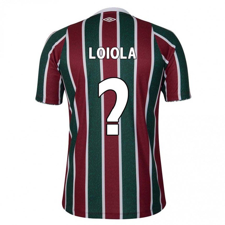 Vaikiškas João Loiola #0 Žalia Kaštoninė Balta Namų Marškinėliai 2024/25 T-Shirt