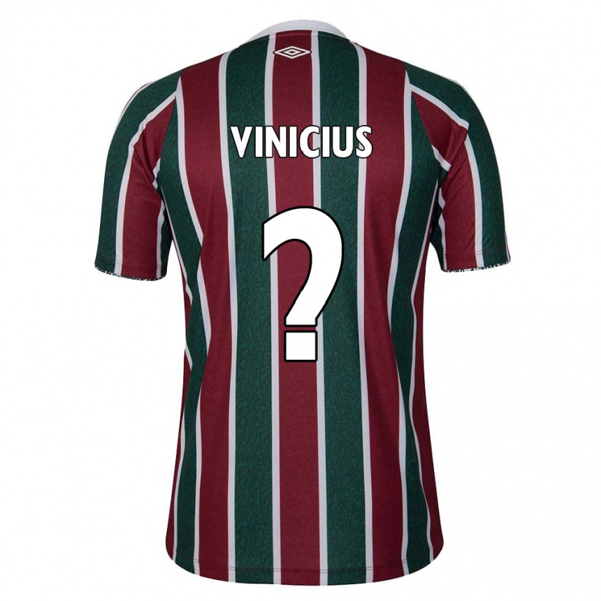 Vaikiškas Vinicius #0 Žalia Kaštoninė Balta Namų Marškinėliai 2024/25 T-Shirt