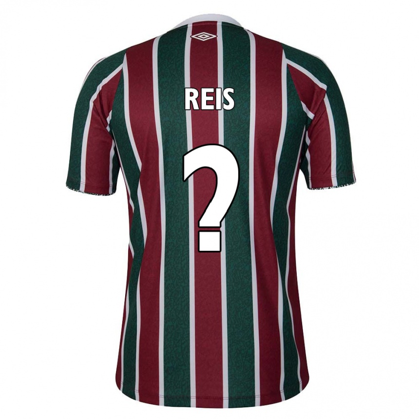 Vaikiškas Matheus Reis #0 Žalia Kaštoninė Balta Namų Marškinėliai 2024/25 T-Shirt